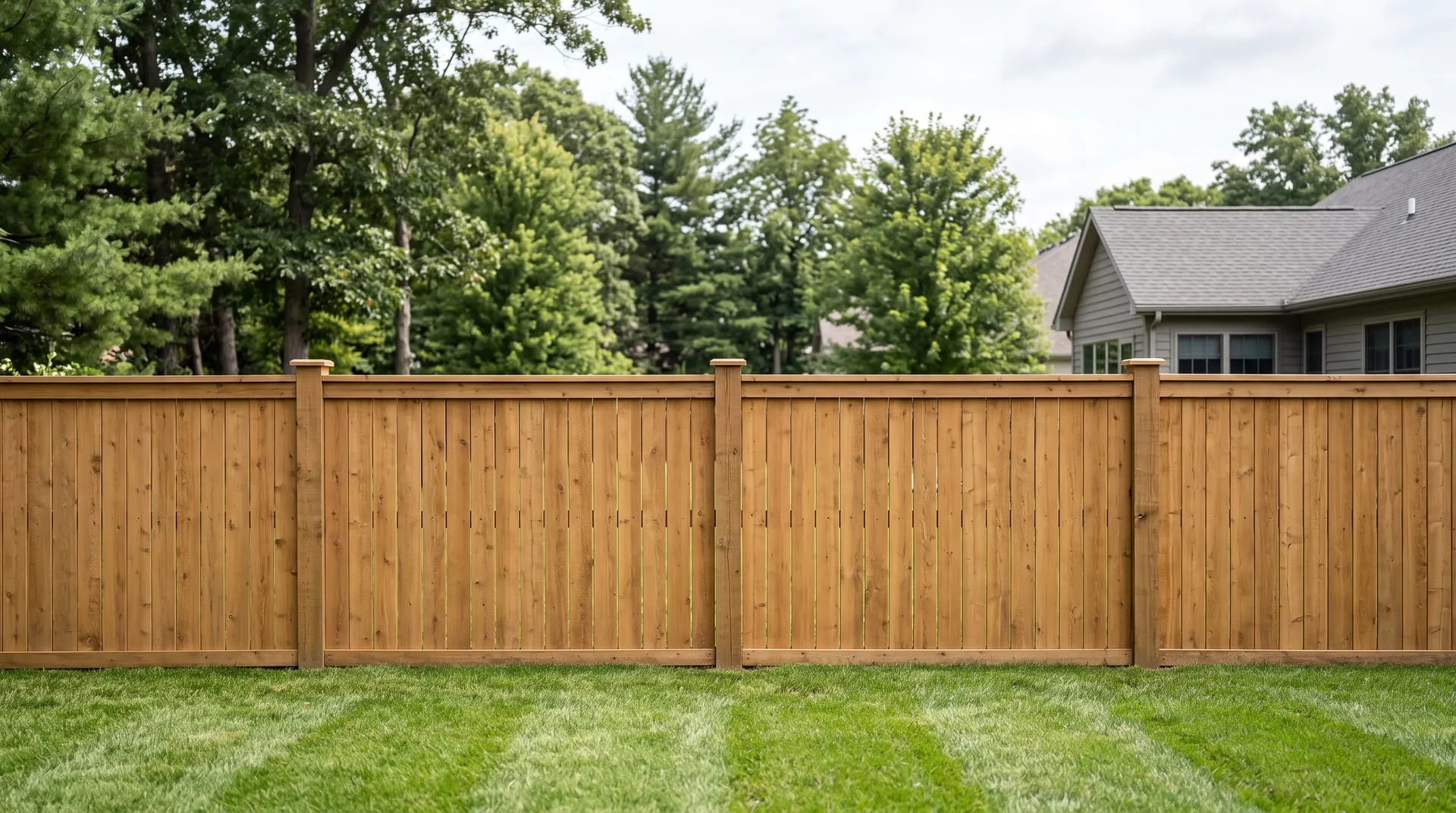 Cedar Privacy fence in a Midwest yard — example of the style
