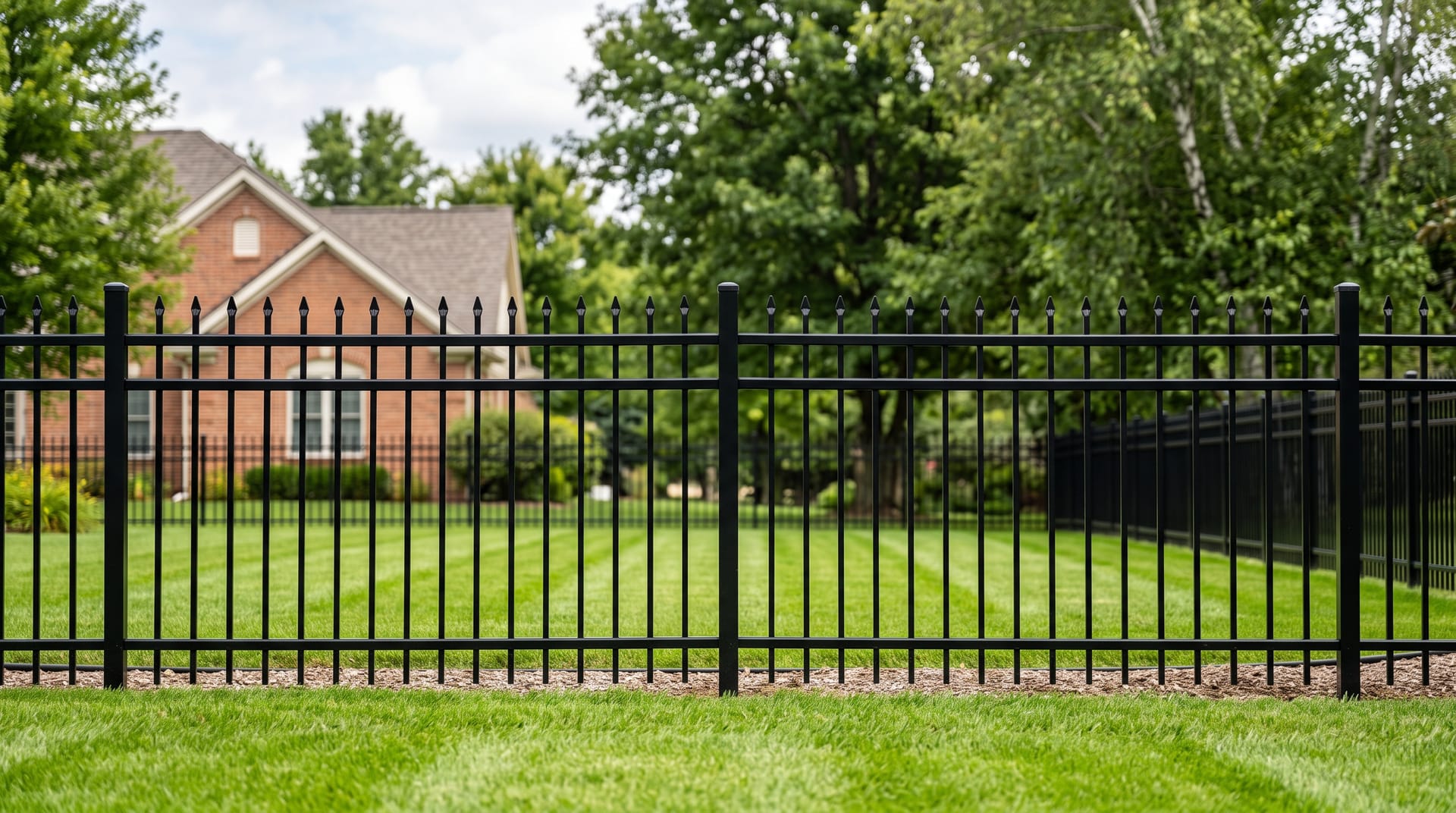 Ornamental iron fence