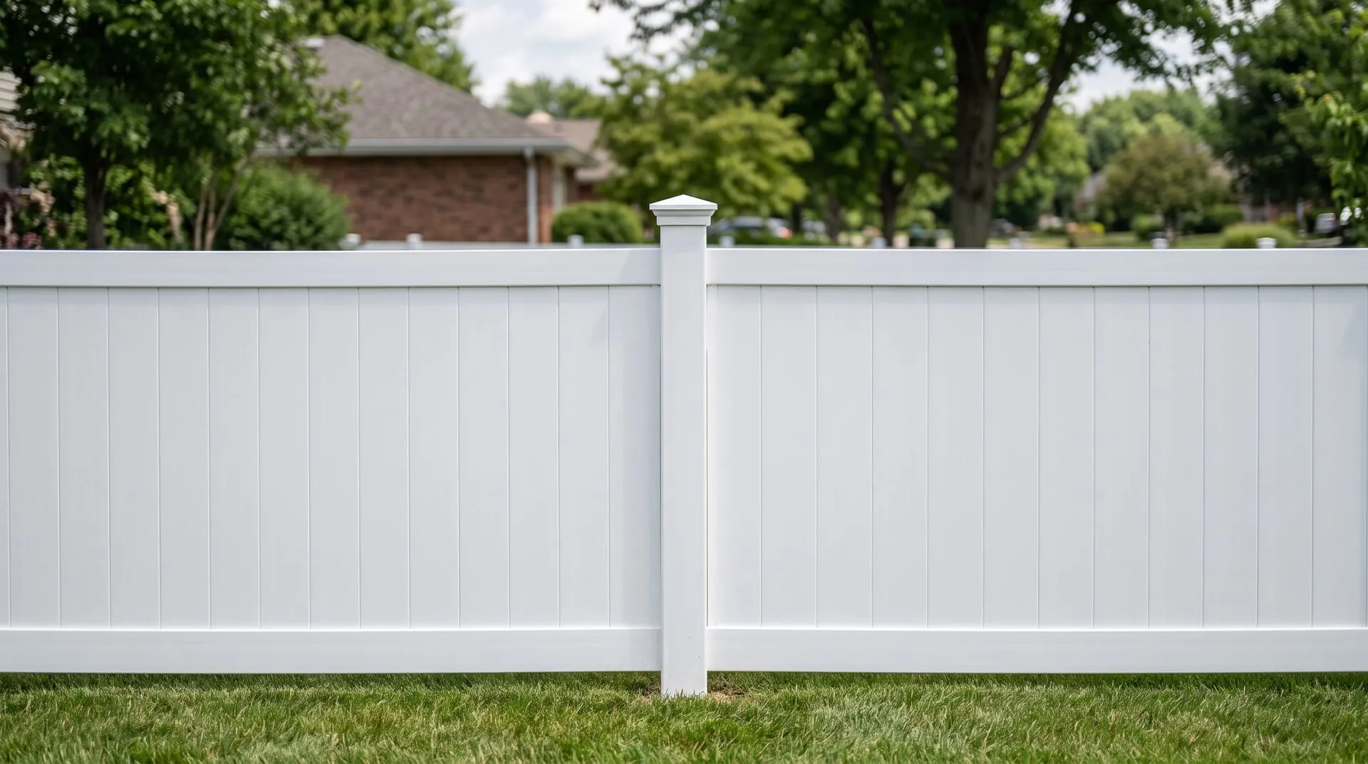 Vinyl fence in a Midwest yard — example of the style